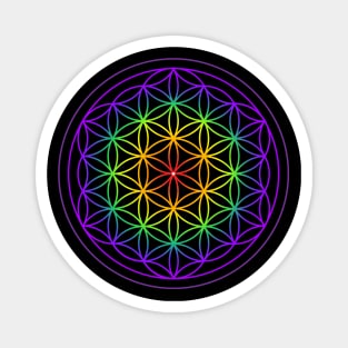 Chakra Flower of Life Symbol Magnet